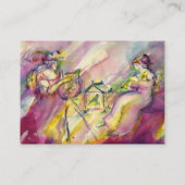 CARTE DE VISITE SCÈNE ANTIQUE BACCHANAL AVEC MUSIQUE (Dos)