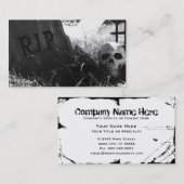 Carte De Visite scène de cimetière (Devant / Derrière)