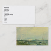 Carte De Visite Scène de côte de Joseph Mallord William Turner | (Devant / Derrière)