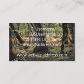 Carte De Visite Scène de forêt automnale (Dos)