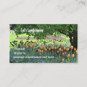 Carte De Visite Scène de jardin aménagement paysager