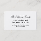 Carte De Visite Scène de la Nativité Crib Vierge Marie Enfant Jésu (Dos)