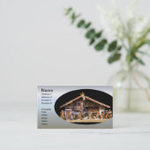 Carte De Visite Scène de la Nativité de Noël (Debout devant)