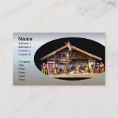 Carte De Visite Scène de la Nativité de Noël (Devant)