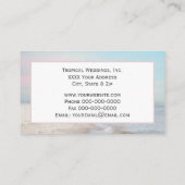 Carte De Visite Scène de plage Serene avec Pastel Sky (Dos)