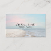 Carte De Visite Scène de plage Serene avec Pastel Sky (Devant)