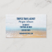 Carte De Visite Scène Des Îles Tropicales En Enveloppe (Dos)