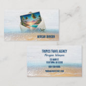 Carte De Visite Scène Des Îles Tropicales En Enveloppe (Devant / Derrière)