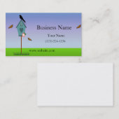 Carte De Visite Scène d'oiseaux (Devant / Derrière)