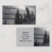 Carte De Visite Scène hivernale (Devant / Derrière)