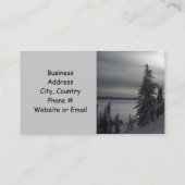 Carte De Visite Scène hivernale (Dos)