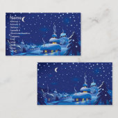 Carte De Visite Scène hivernale (Devant / Derrière)