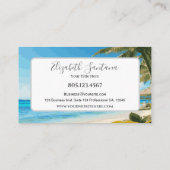 Carte De Visite Scène Plage (Dos)