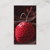 Carte De Visite scène sombre de fraise (Devant)