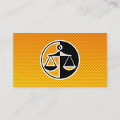 Carte De Visite Scènes de justice orange jaune (Dos)