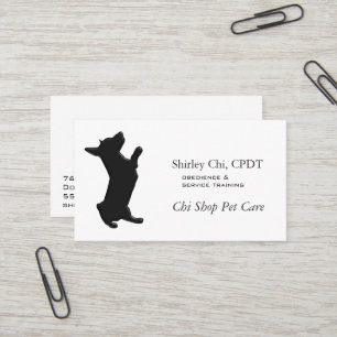 Carte De Visite Schéma animal familier 3d de chien de chiwawa