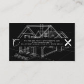 Carte De Visite Schéma des plans | Outils d'architecte (Dos)