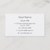 Carte De Visite Schéma unique amusement de dessin au crayon de (Dos)