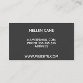 Carte De Visite Schnauzer (Dos)