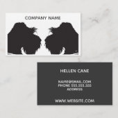 Carte De Visite Schnauzer (Devant / Derrière)