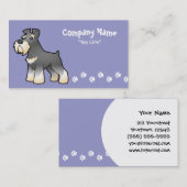 Carte De Visite Schnauzer géant/standard/miniature de bande (Devant / Derrière)