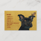 CARTE DE VISITE SCHNAUZER & PAPILLON (Devant)