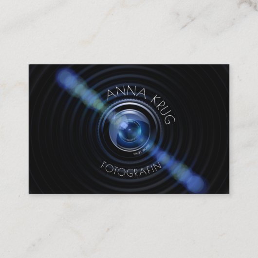 Carte De Visite Schönes Design Fotografie Visitenkarte (Devant)