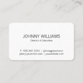 Carte De Visite School Knowledge Logo | Education Learning (Dos)