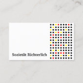 Carte De Visite Schwarz Rot Gold (Dos)