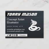 Carte de visite Sci fi Cyberpunk Droid (Dos)