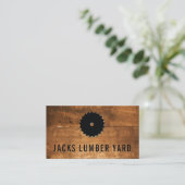 Carte De Visite Scie à bois | Panneau de bois (Debout devant)