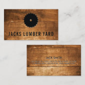 Carte De Visite Scie à bois | Panneau de bois (Devant / Derrière)