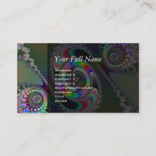 Carte De Visite scie à chaîne - fractale