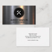 Carte De Visite Scie et outils | Métallique (Devant / Derrière)