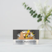 Carte De Visite Scie | Grill métallique | Boîte à outils (Debout devant)