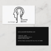 Carte De Visite Science de l'esprit Chef de l'homme (Devant / Derrière)