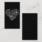 Carte De Visite Science Love Math Physique Chimie Coeur (Devant / Derrière)