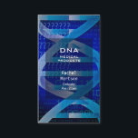 Carte De Visite Science Médicale de l'ADN bleu<br><div class="desc">Un carte de visite professionnel moderne sur le thème de la science médicale,  avec de l'ADN bleu. Conçu par Thisnotme©</div>