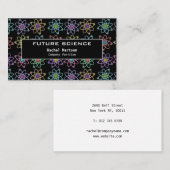 Carte De Visite Science moderne Motif de la structure atomique (Devant / Derrière)