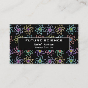 Carte De Visite Science moderne Motif de la structure atomique