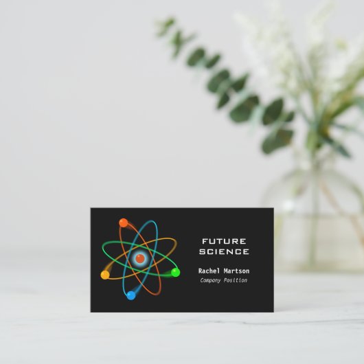 Carte De Visite Science moderne Structure atomique (Debout devant)