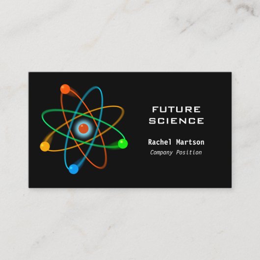 Carte De Visite Science moderne Structure atomique (Devant)