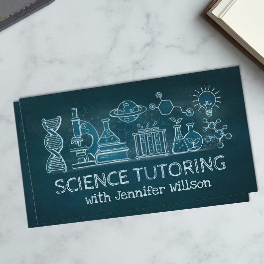 Carte De Visite Science Tutoring - Illustration de la charge d'ens