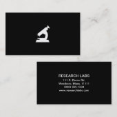Carte De Visite Scientifique (Devant / Derrière)
