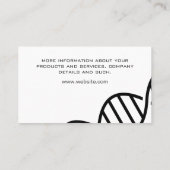 Carte De Visite Scientifique À La Recherche Au Microscope (Dos)