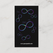 Carte De Visite Scientifique coloré de l'infini | (Dos)
