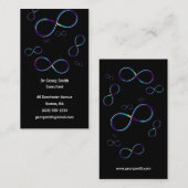 Carte De Visite Scientifique coloré de l'infini | (Devant / Derrière)