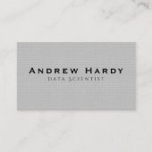 Carte de visite, scientifique de données (Devant)