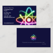 Carte De Visite Scientifique de l'atome | (Devant / Derrière)