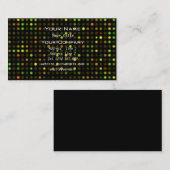 Carte de visite scientifique des points Abstraits (Devant / Derrière)